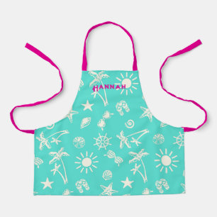Summertime Pattern Personalised Kids Apron
