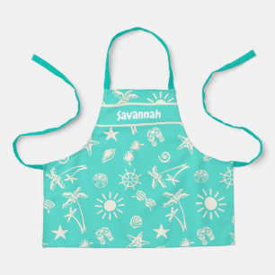Summertime Pattern Personalised Kids Apron