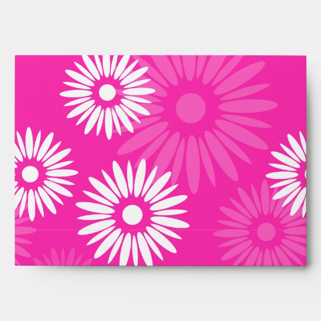 Summertime pink flowers Envelope (Front)