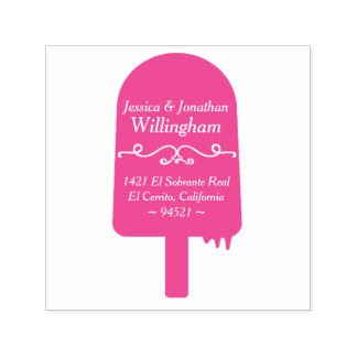 Summertime Popsicle Return Address Stamp