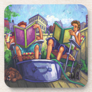 Summertime Reading Coaster