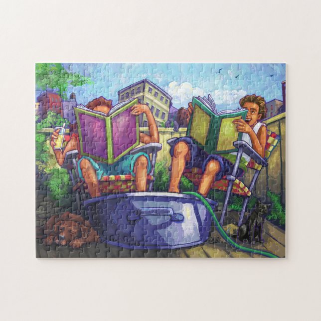 Summertime Reading Jigsaw Puzzle (Horizontal)