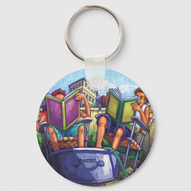 Summertime Reading Key Ring (Front)