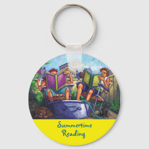 Summertime Reading Key Ring
