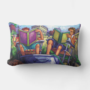 Summertime Reading Lumbar Cushion