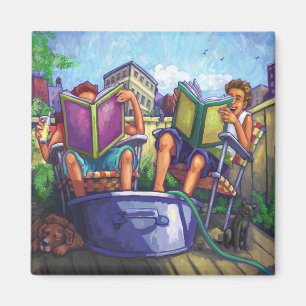 Summertime Reading Magnet