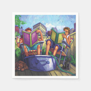 Summertime Reading Napkin