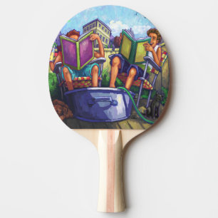 Summertime Reading Ping Pong Paddle