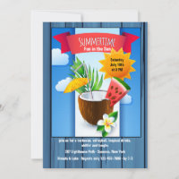 Summertime Refresher Invitation