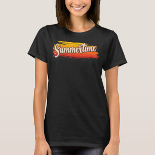 Summertime Seasonal Grunge Style Retro T-Shirt