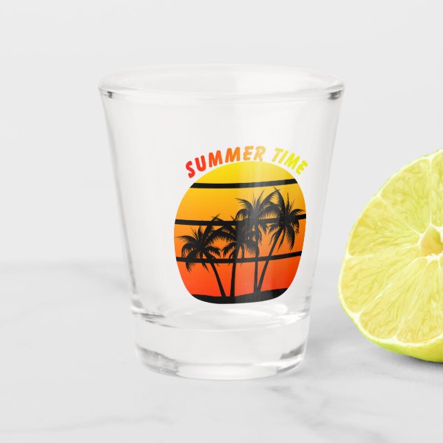 Summertime Shot Glass (Front)