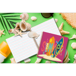 Summertime State of Mind Cute Spiral Notebook