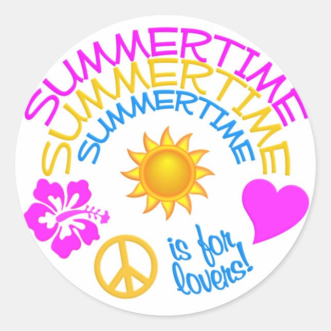 Summertime stickers (Front)