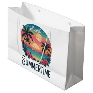 Summertime Summer Trip Beach Large Gift Bag