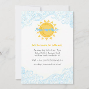 Summertime Sun Invitation