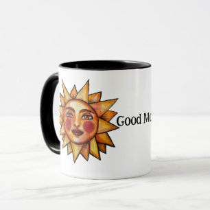 Summertime Sunshine Sun Face Mug