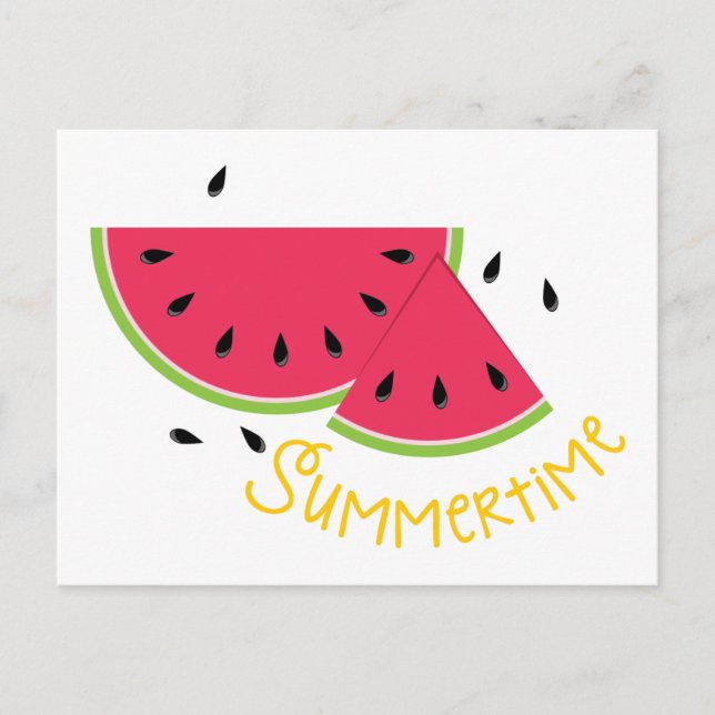 Summertime Watermelon Postcard (Front)