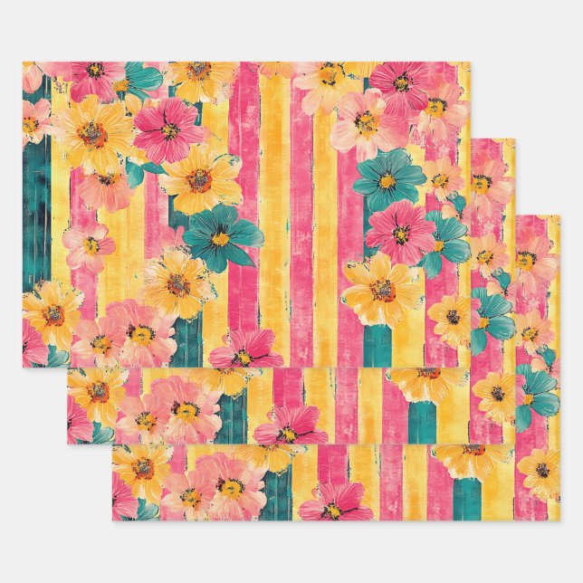 Summertime Wrapping Paper Sheet (Set)