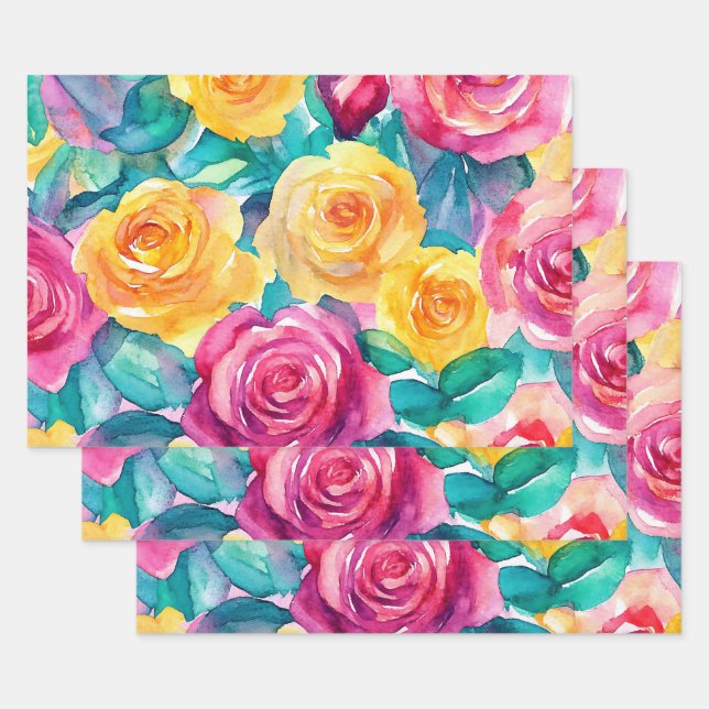 Summertime Wrapping Paper Sheet (Set)