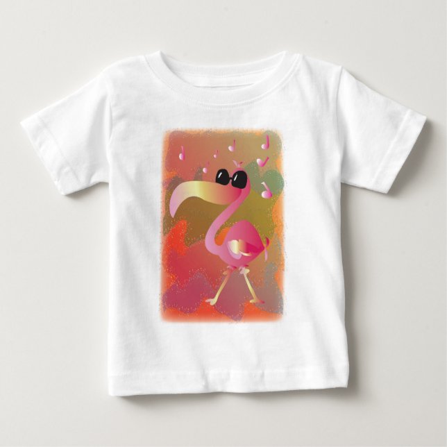 summerwaves-flamingo baby T-Shirt (Front)