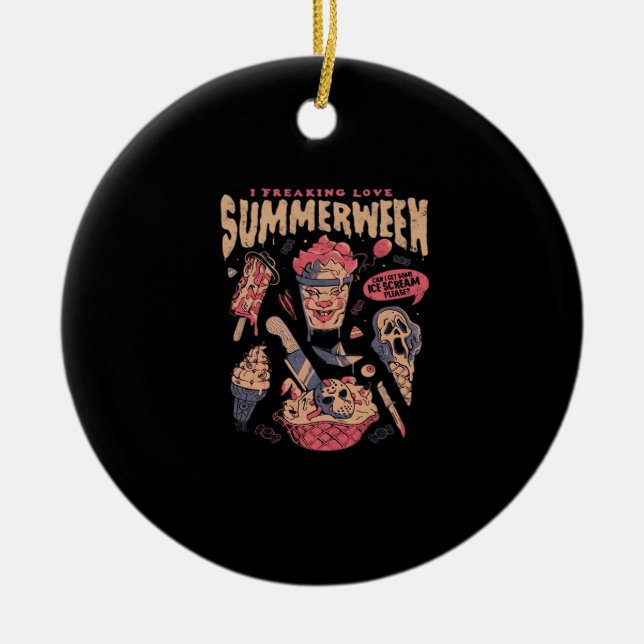 Summerween Classic Meme Ceramic Tree Decoration (Front)