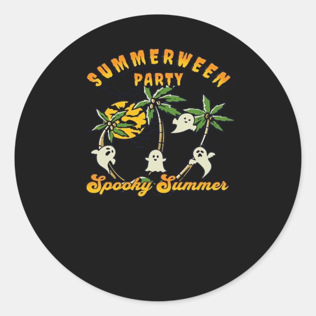 Summerween Classic Viral Round Sticker (Front)