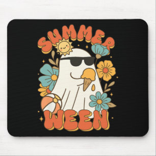 Summerween Ghost Ice Cream Cute Funny Halloween Be Mouse Pad