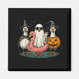 Summerween Goose Boo Ghost Pumpkin Halloween Summe Magnet