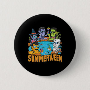 Summerween Halloween Spooky Monster For Men Women  6 Cm Round Badge