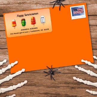Summerween Halloween Summer Party Label