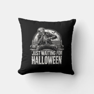 Summerween Just Waiting For Halloween Halloween Su Cushion