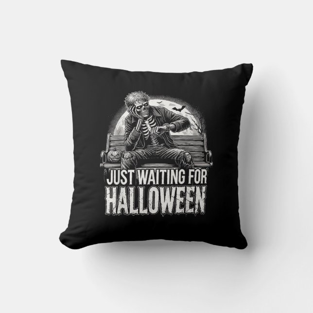 Summerween Just Waiting For Halloween Halloween Su Cushion (Front)