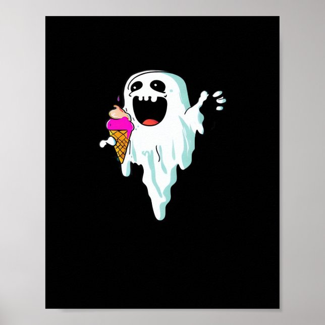 Summerween - Kawaii With IceCream Classic Poster (Front)