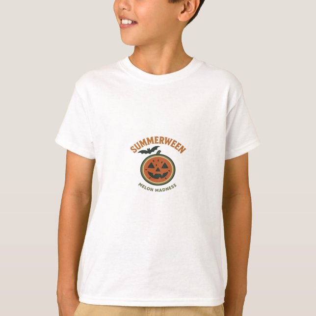 Summerween Madness – Spooky Watermelon Classic T-Shirt (Front)
