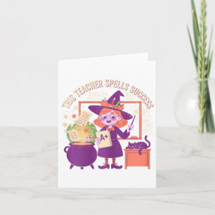 Summerween Skeleton Beach Party Halloween Vibes Card