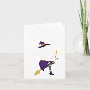Summerween Skeleton Flamingo Halloween Summer Girl Card