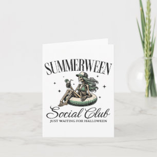 Summerween Social Club Halloween In Summer Pool Sk Card