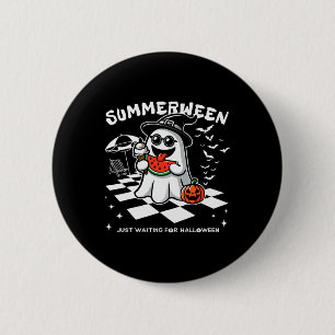 Summerween Spooky Halloween Summer Vibes Pumpkin G 6 Cm Round Badge