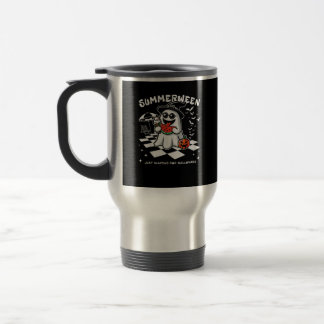 Summerween Spooky Halloween Summer Vibes Pumpkin G Travel Mug
