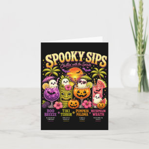 Summerween Spooky Sips Halloween Ghost Tail Vibes Card