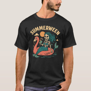 Summerween Summer Halloween Mermaid Summerween T-Shirt