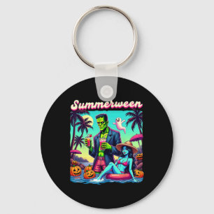 Summerween Summer Halloween Zombie Frankenstein Bo Key Ring