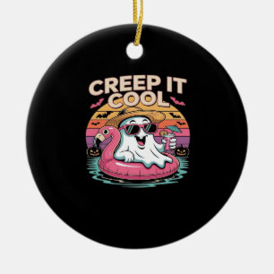 Summerween - Summerween Beach - Summerween Witch Ceramic Tree Decoration