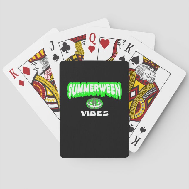 Summerween Vibes Classic Playing Cards (Back)