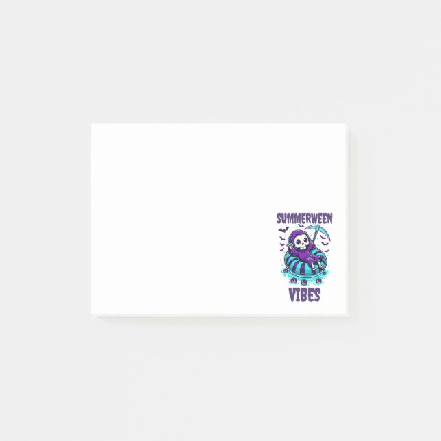 Summerween Vibes – Reaper Relaxed Post-it Notes (Front)