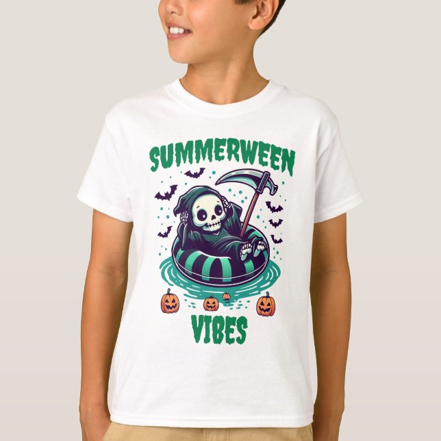 Summerween Vibes – Reaper Relaxed T-Shirt (Front)