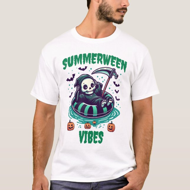 Summerween Vibes – Reaper Relaxed T-Shirt (Front)