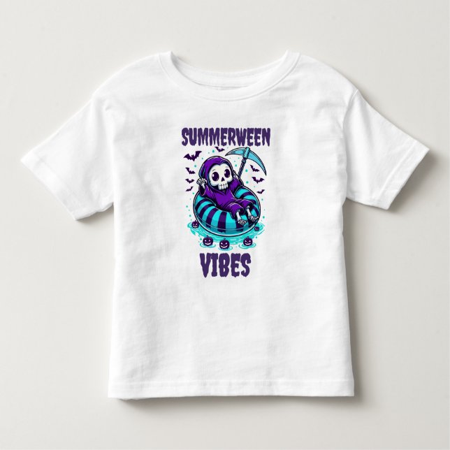Summerween Vibes – Reaper Relaxed Toddler T-Shirt (Front)
