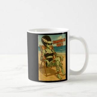 Summerween Vibes Retro Beach Gothic Style Tee Coffee Mug