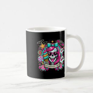 Summerween Vibes Skeleton Spooky Vacation Hallowee Coffee Mug